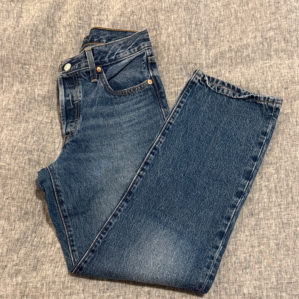 Levi's Women's Straight Leg Jeans - Dark Blue